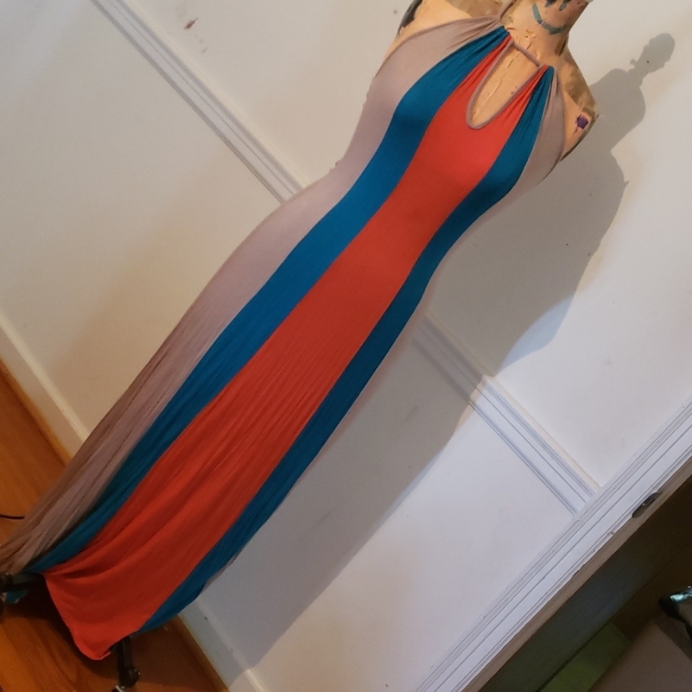 Sexy fitted halter dress